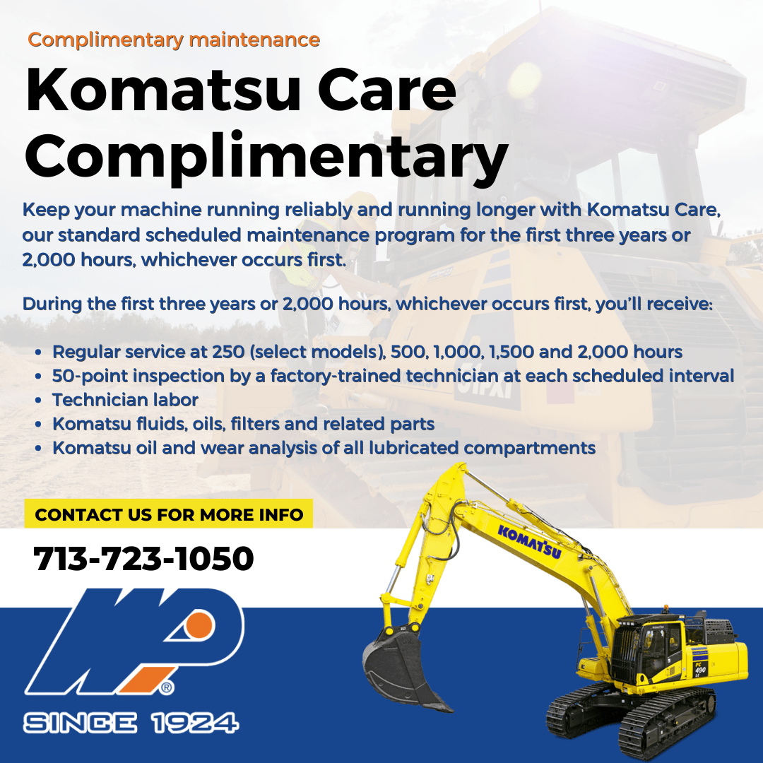 1. Komatsu Care Complimentary Service Package min 1. Komatsu Care Complimentary Service Package min